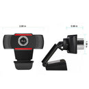 T2 HD 720P Web Camera with Built-in Mic + Mini Tripod USB Webcam for PC