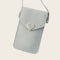 Leather Shoulder Messenger Bag Women Touch Screen Phone Pouch (Light Grey)