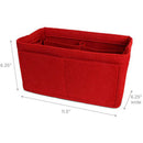 Red Home Storage Bag Purse Organizer Felt Insert Bag Makeup Organizer Inner M8Q5