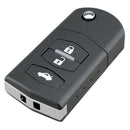 Car Smart Remote Key 3 Buttons 80-Bit 63 Chip Car Key Fob Fit for MAZDA 2 3 O3N5