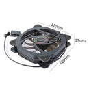 Silent Cooler 120mm Dual Halo Hydraulic Bearing CPU Cooling Fan (Multicolor