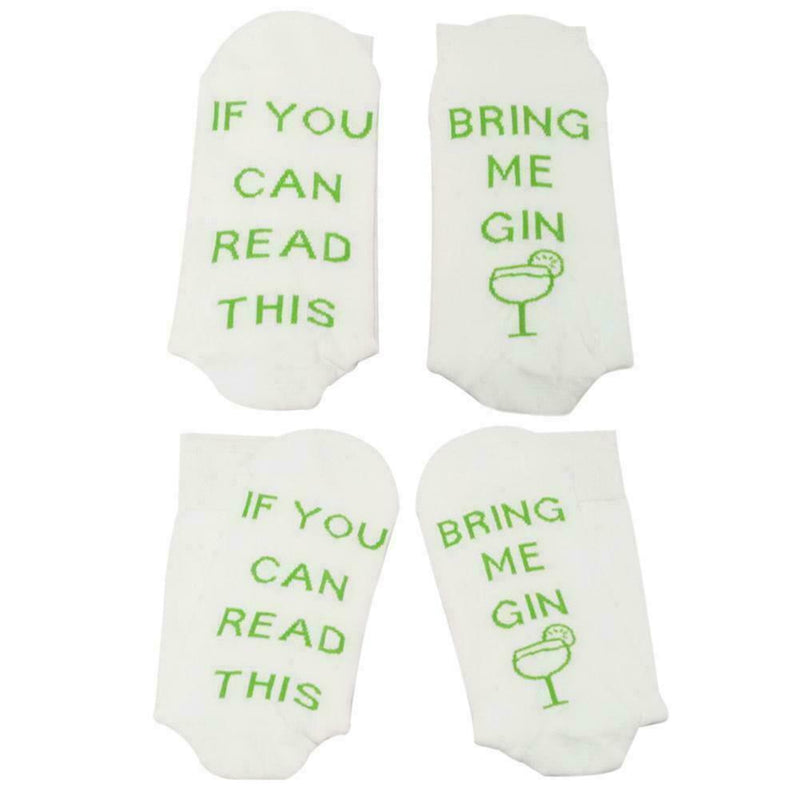 Men Women Letter If You can read this Bring Me A Gin K4L3 Xm Socks Printed S3F8