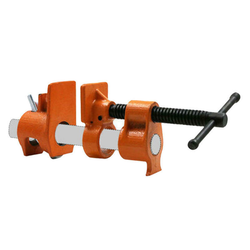 1/2 3/4inch Wood Gluing Pipe Clamp Set Cast Iron Woodworking Carpenter Tool