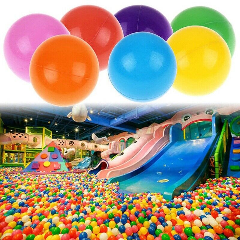 100Pcs Colorful Ball Soft Plastic Ocean Ball Funny Baby Kids Swim Pit Pool  H2P9