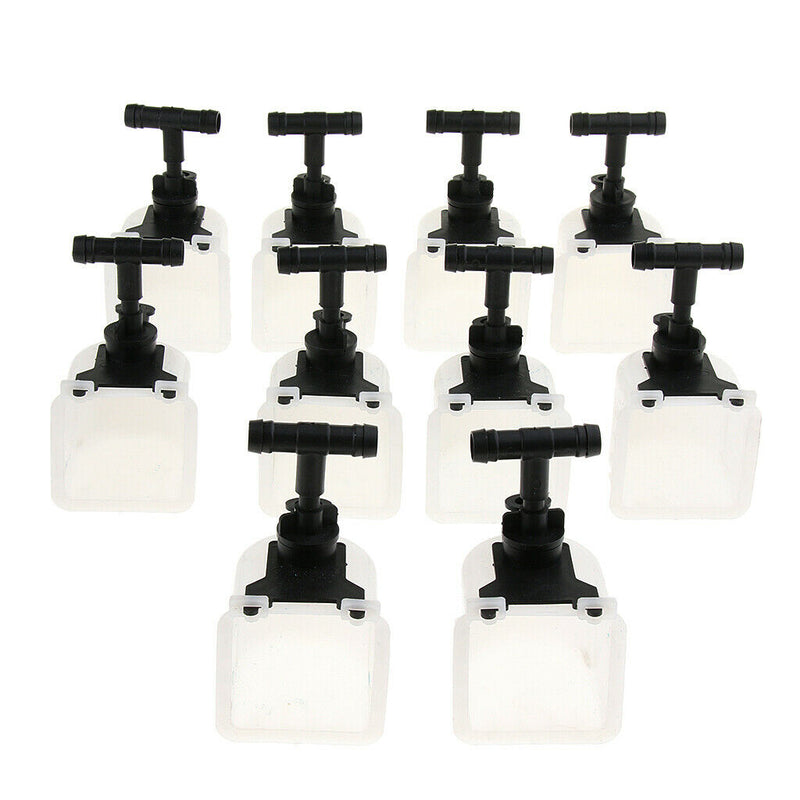 10 Pack, Rabbit Automatic Drinker Water Feeder Fix Bowl Plastic Equipment Nipple