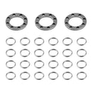 3pcs Stainless Steel Suspension Clips UFO Buckle EDC Carabiner Key Chain