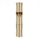 Brass Bamboo Shape Key Chain Whistle SOS Survival EDC Tool