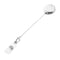 Retractable Ski Pass ID Card Badge Holder Key Chain Reels With Clip White