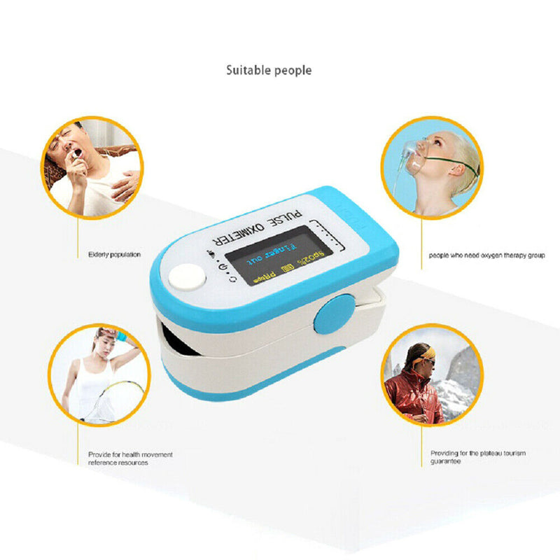 Fingertip Pulse Oximeter, OLED Display, Blood Oxygen Saturation Monitor