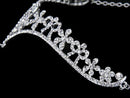 Crown Tiara Bridal Bridesmaid Crystal Rhinestone Flower/ Frontlet T8X1