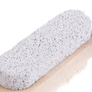 1PCS Foot Care Bristle Scrub Brush Wooden Handle Pumice Stone Remove Dead Ski Gw