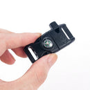Side Buckle With Whistle Compass Flint Fire Starter Scaper For Paracord Bracelet