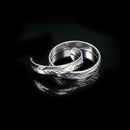 Close-Up Street Magic Gimmick Moving Ring Through Finger Magician Trick Prop  TO