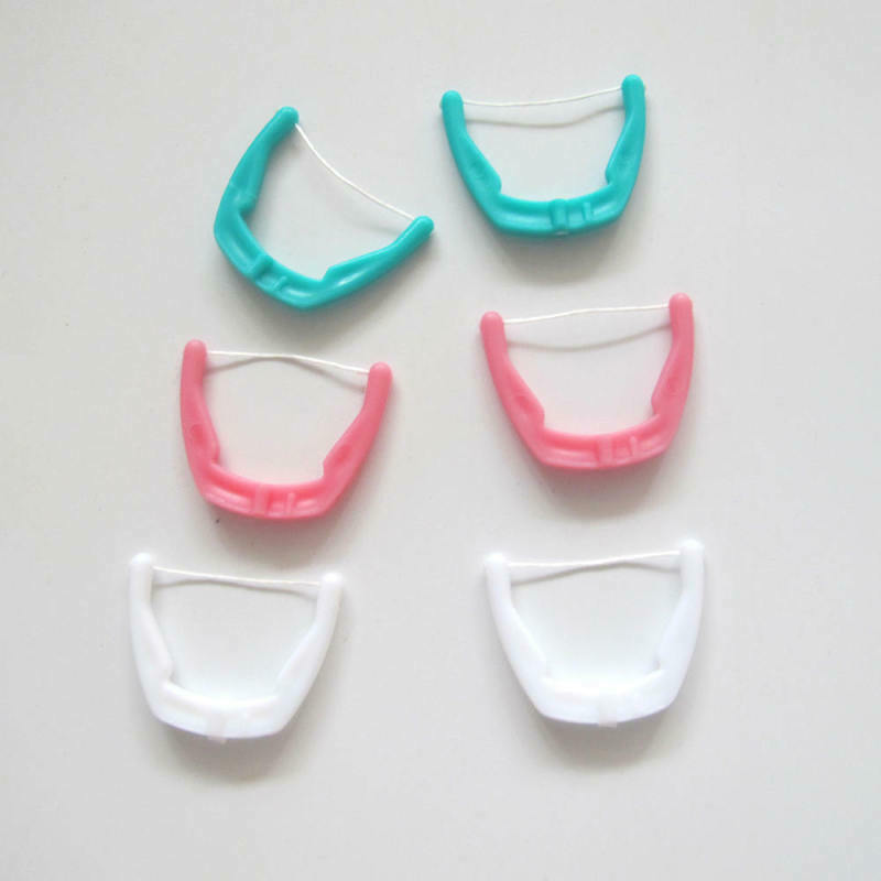 40pcs Floss Head+2pcs Handle Brush Dental Floss Head Replaceable Teeth St HGW