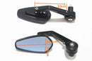 Motorcycle Scooter Aluminum 7/8" 22mm Side Rear View Mirrors with Bar end