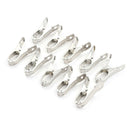 10Pcs Stainless Steel Clothes Pegs Metal Hanger Paper Photos Clip JR