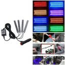 RGB 9 LED Strip Bluetooth Phone App Control Car Interior Atmosphere Lights