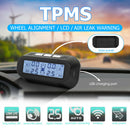 AN-10 Solar Car TPMS Tire Pressure Monitor Alarm Warning System+4External Sensor