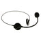 10 Pieces Novelty Black Headset Mic Microphone Toys Men Women Fancy Dress Party