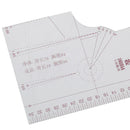 2pcs/set 1:5 Women Clothes Prototype Ruler Drawing Template Tailor Sewing ToolTE