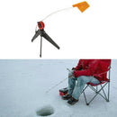 Durable Winter Ice Fishing Rod Hand-free Compact Pole Fishing Tackle Equipm BX