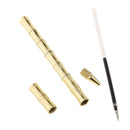 High Quality Brass 0.5mm Chrome Trim Gel Pen Writing Instrument Golden