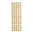 65pcs Removable Heart Wall Stickers Vinyl Stickers Home Decor (Golden)