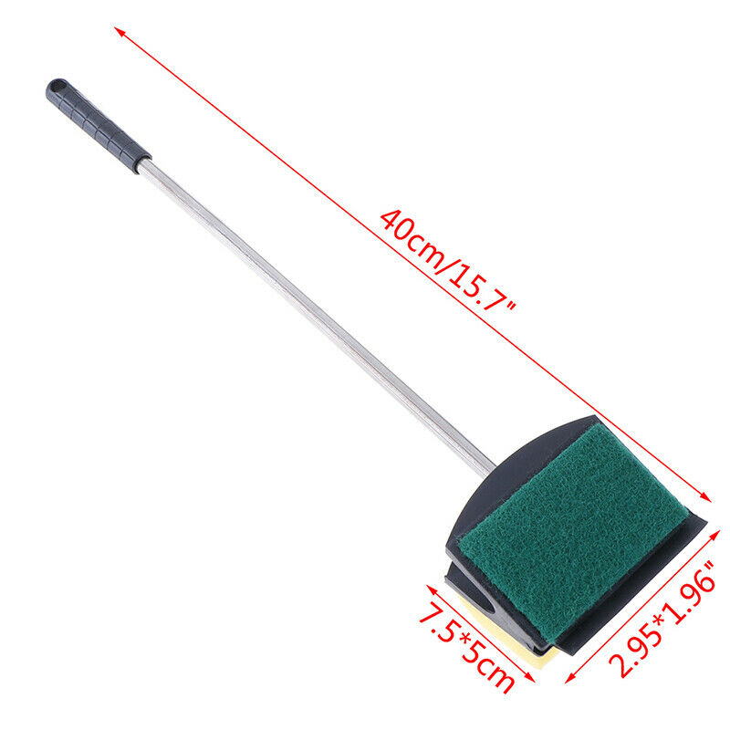 Fish Tank Algae Yellow Green Double Side Sponge Aquarium Cleaning Brush Tool OZ