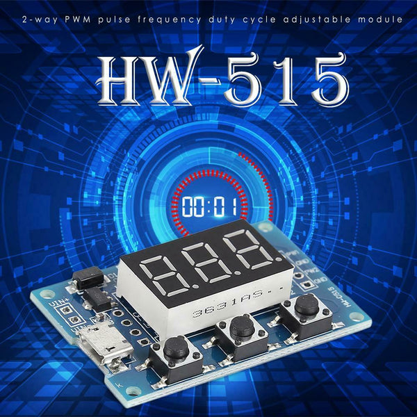HW-515 DC 2CH PWM Signal Generator Duty Cycle Pulse Frequency Module Board