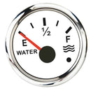 Stainless Steel Water Level Gauge Boat Water Tank Level Gauge IP67 White