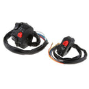 2pcs 22mm Motorcycle Handlebar Button Switch Set Left + Right Ignition Engine