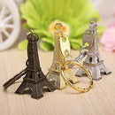 Metal Paris Eiffel Tower Pendant Keychain Keyring Keyfob Key Ring Gift Deluxe