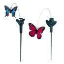 2pcs Solar Planter Butterfly Stakes Garden Yard Decoration Flower Bed Ornament