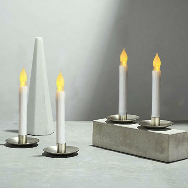 12x Flameless LED Candle Decor Battery Candle for Candlelight Dinner 165mm