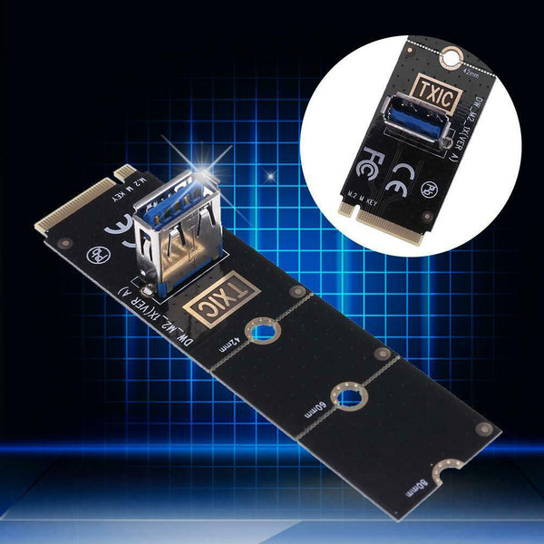 M.2/NGFF to USB3.0 Port Converter Adapter Graphic Card Cable Extender Card