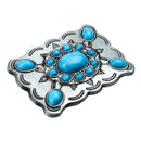 Mens Western Classic Belt Buckle Classic Boho Synthetic Turquoise Buckles