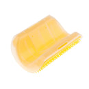 2 Pack Wall Corner Grooming Brush Massage Combs for Short Long Hair Cats,Yellow