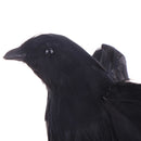 Artificial crow garden flocked halloween decoration birds crow decoy raven BX