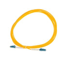 3 meter Singlemode Simplex Fiber Optic Jumper Electric Cable LC to LC Yellow
