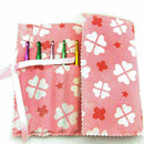 Pink Crochet Bag Knitting Needle Pouch Holder Storage Hook Organizer D U7P0 D6Z2