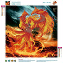 5D DIY Diamond Painting Embroidery Phoenix Pattern Round Drill Decor Gift