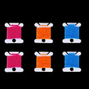120 Pieces White Plastic Floss Bobbins Thread Embroidery Cross Stitch Bobbi Q4S1