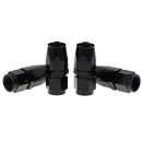4PCs AN6 -6AN black straight tube fuel hose connec 3C