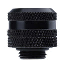 G1/4 Brass Connector Adapter For 14mm OD PC DIY Water Cooling System Tubes Black