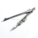 Metal Drafting Drawing Compasses with 3Pcs Pencil Leads for Classroom Geometry