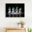 Cute Snowman 5D DIY Full Round Diamond Painting Mosaic Art Decor Beadwork