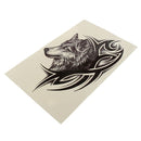 Large Wolf Head Waterproof Temporary Removable Tattoo Body Arm Leg Art Stick Gw