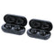 2Pc B5  Fingerprint Touch Bluetooth HiFi Stereo Wireless Headphones Black