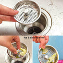 2x Kitchen Waste Stainless Steel Sink Strainer Plug Drain Stopper Basket