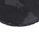 Turtle Dish for Reptile Amphibians Food Bowl Natural Rock Plate Black Circular